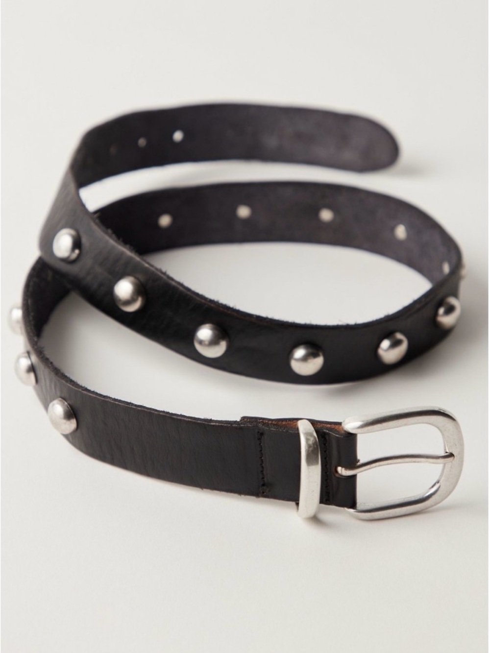 Free People Black Studded Rhodes Belt
